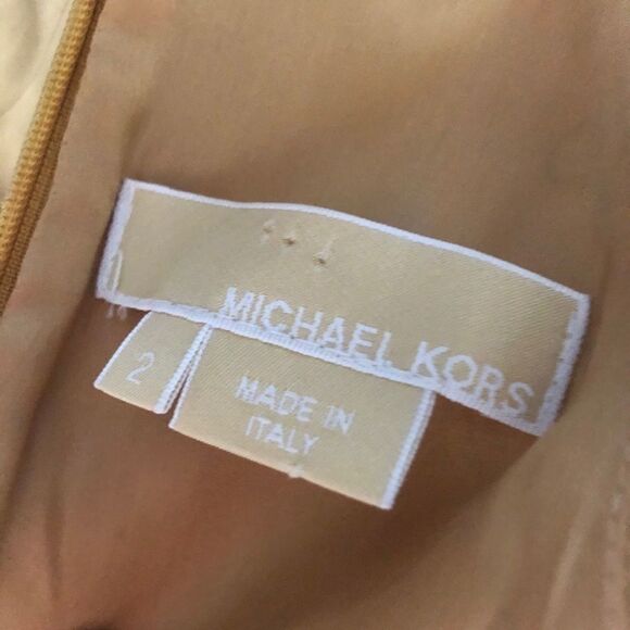 Michael Kors Gold Embellished Sleeveless Dress - Picture 4 of 9